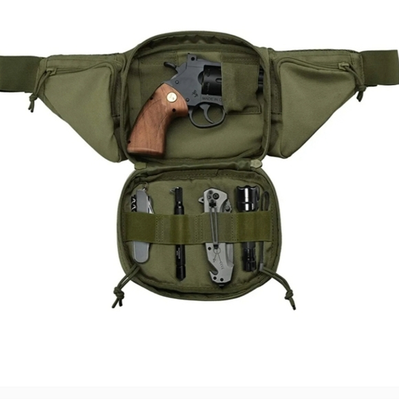 Military Surplus Other - NWT Conceal Carry Tactical Fanny Pack One Size Fits Most. Green